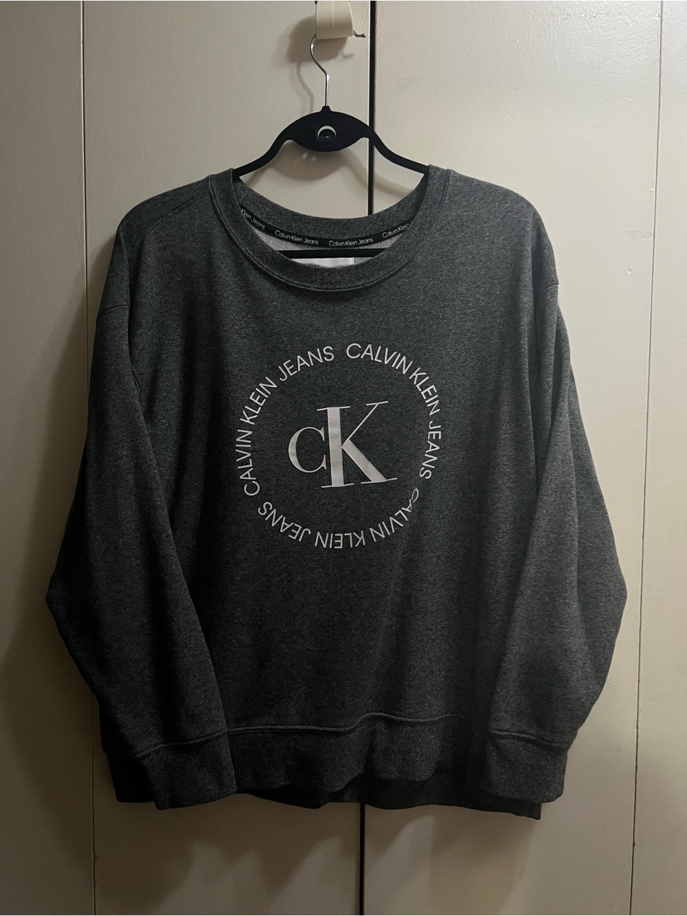 Calvin Klein Dark Gray CK Logo Sweatshirt